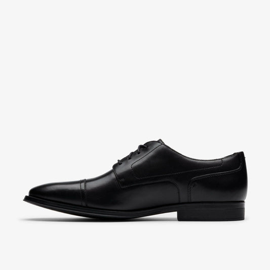 Paulton Cap Black Leather | Clarks online - Men