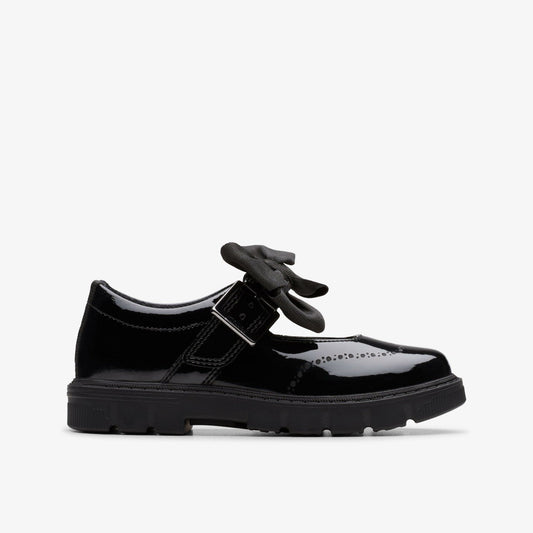 Lorcam Jane Kid Black Patent | Clarks Sale - Kids