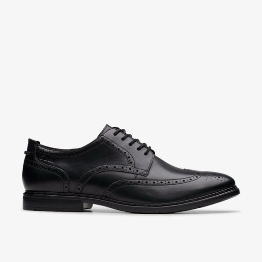 Banbury Tip Black Leather | Clarks Sale - Men