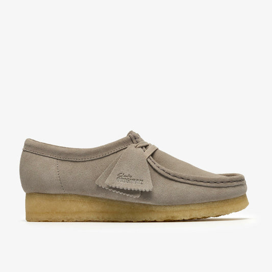 Wallabee Pale Grey Suede | Clarks online - Women