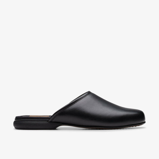 Harston Mule Black Leather | Clarks Sale - Men