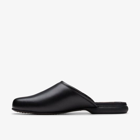 Harston Mule Black Leather | Clarks Sale - Men