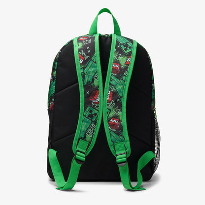 Minecraft Large Backpack Black / Green | Clarks discount - Kids
