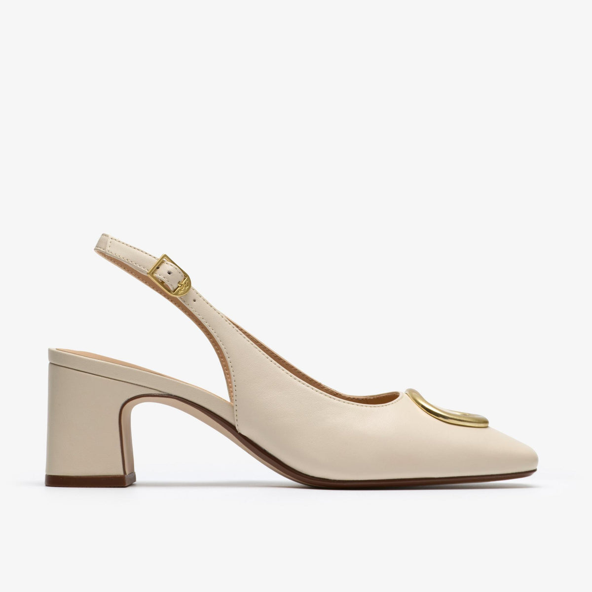 Fernie Sling Cream Leather - US 6546