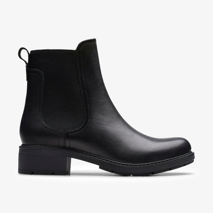 Hearth Top Black Leather | Clarks Sale - Women