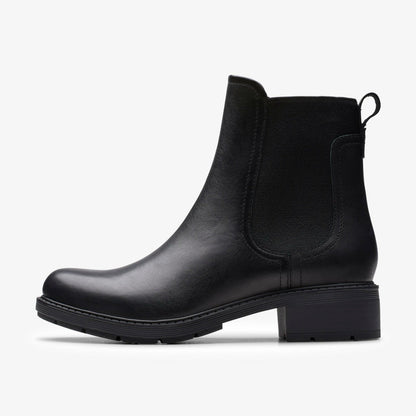 Hearth Top Black Leather | Clarks Sale - Women