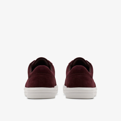 Makea Court Burgundy Suede | Clarks online - Women