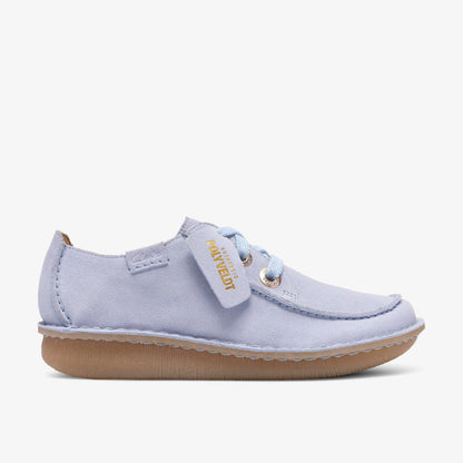 Funny Dream Light Blue Suede | Clarks for sale - Women