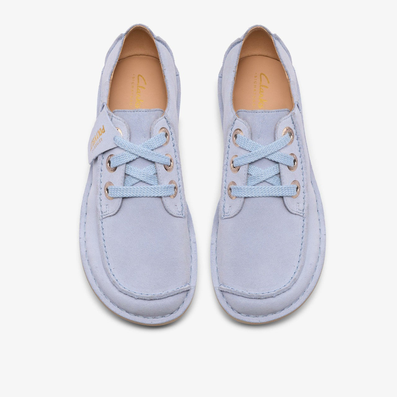 Funny Dream Light Blue Suede | Clarks for sale - Women