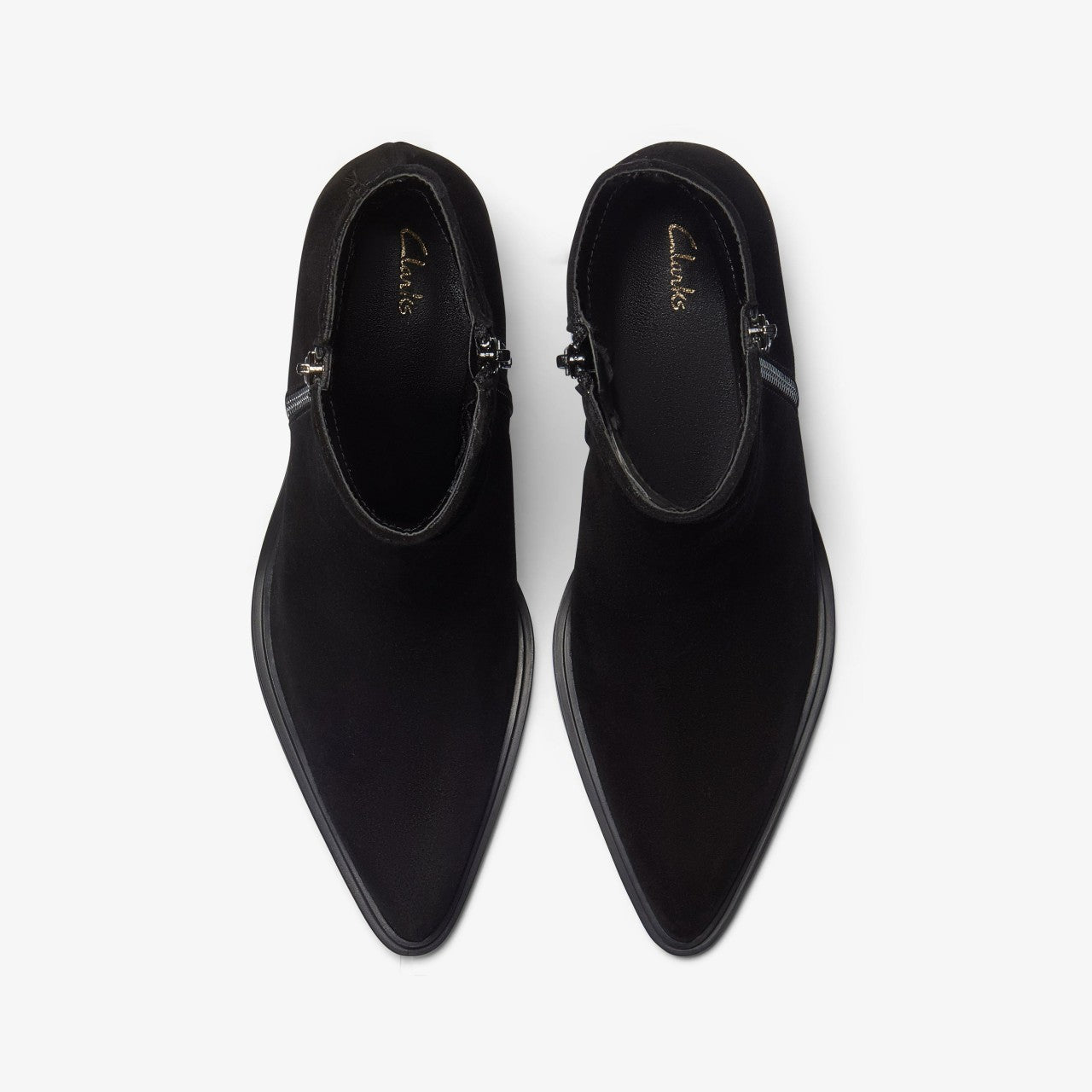 Jesse Zip Black Suede | Clarks outlet - Women