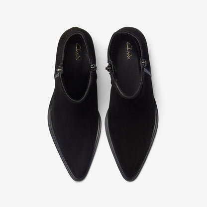 Jesse Zip Black Suede | Clarks outlet - Women