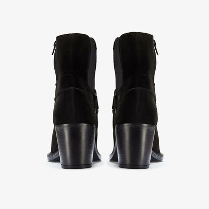 Jesse Buckle Black Suede | Clarks for sale - Women