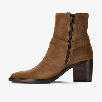Jesse Buckle Dark Tan Suede | Clarks Sale - Women