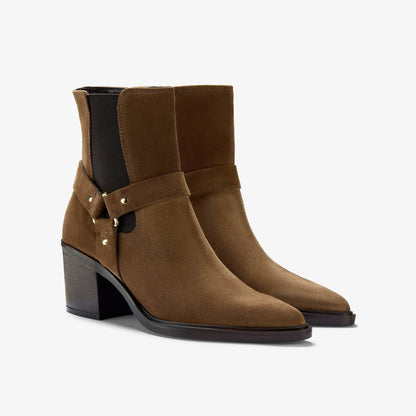 Jesse Buckle Dark Tan Suede | Clarks Sale - Women