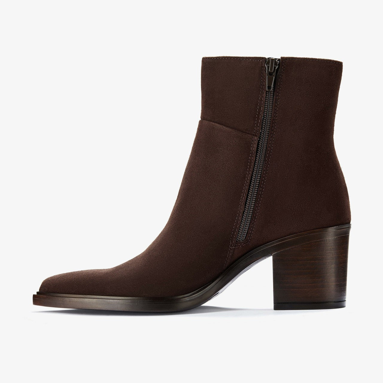Jesse Zip Dark Brown Suede | Clarks discount - Women