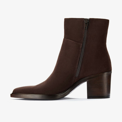 Jesse Zip Dark Brown Suede | Clarks discount - Women