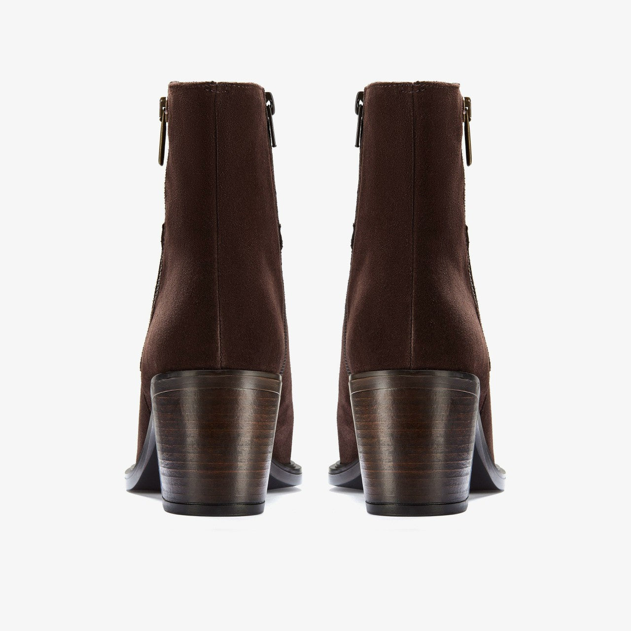 Jesse Zip Dark Brown Suede | Clarks discount - Women