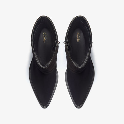 Jesse Mid Black Suede | Clarks online - Women