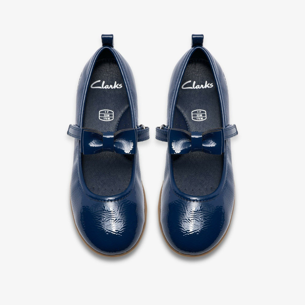 Charm Bow Kid Navy Patent | Clarks on Sale - Kids