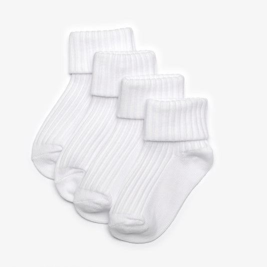 White Socks 4 Pack 6-12 Months White | Clarks outlet - Kids