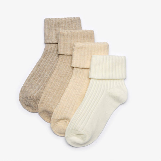 Socks 4 Pack Multicolour 1-2 Years Beige Combination | Clarks online - Kids