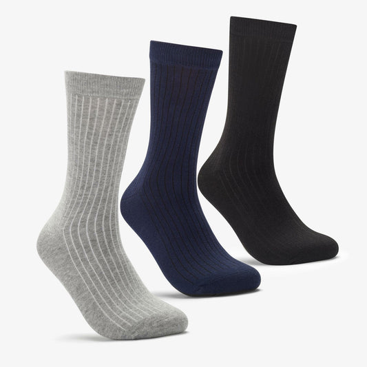 Socks 3 Pack Size 6-11 Mutlicolour Black Multicolour | Clarks online - Men