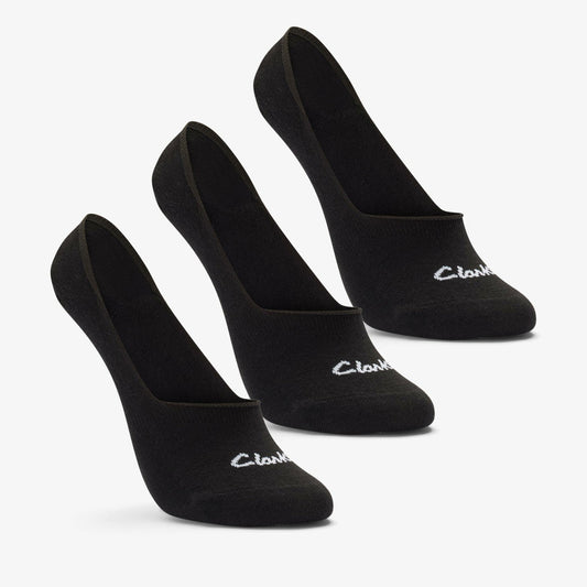 Sock Liners 3 Pack Size 2-8 Black Black | Clarks online - Women