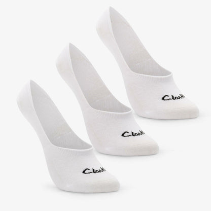 Sock Liners 3 Pack Size 2-8 White | Clarks on Sale - Women