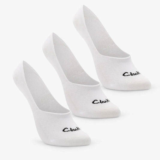 Sock Liners 3 Pack Size 2-8 White | Clarks on Sale - Women