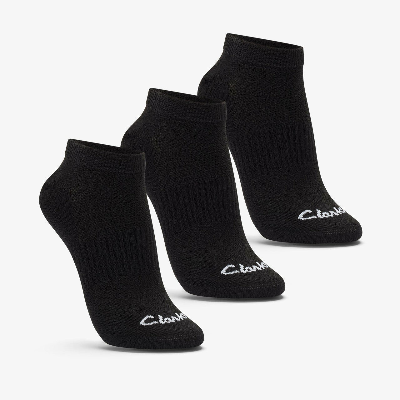 Ankle Socks 3 Pack Size 2-8 Black Black | Clarks for sale - Women