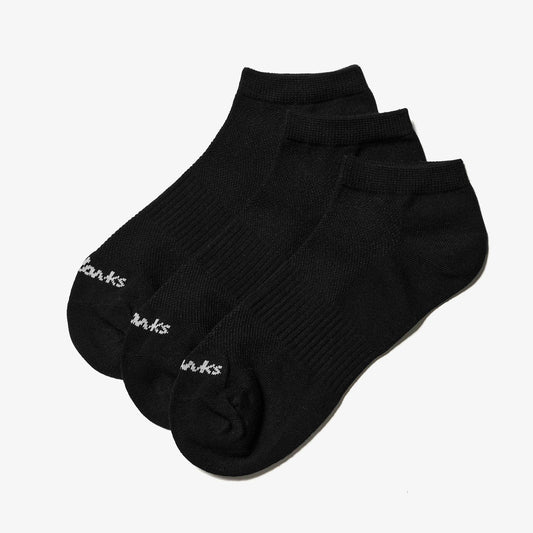 3 Pack Sport Ankle Sock Black - US 9328