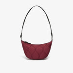 Quilted Trail 2 Strap Crossbody Bag Burgundy - US 5171