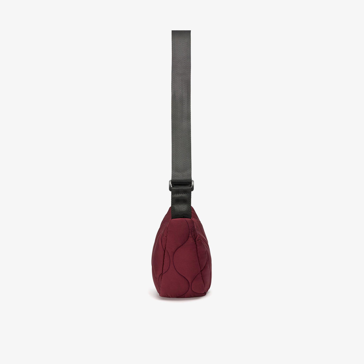 Quilted Trail 2 Strap Crossbody Bag Burgundy - US 5171