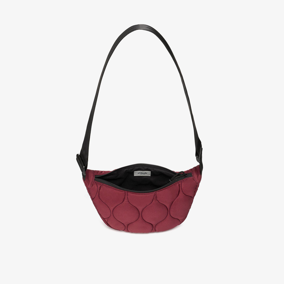Quilted Trail 2 Strap Crossbody Bag Burgundy - US 5171