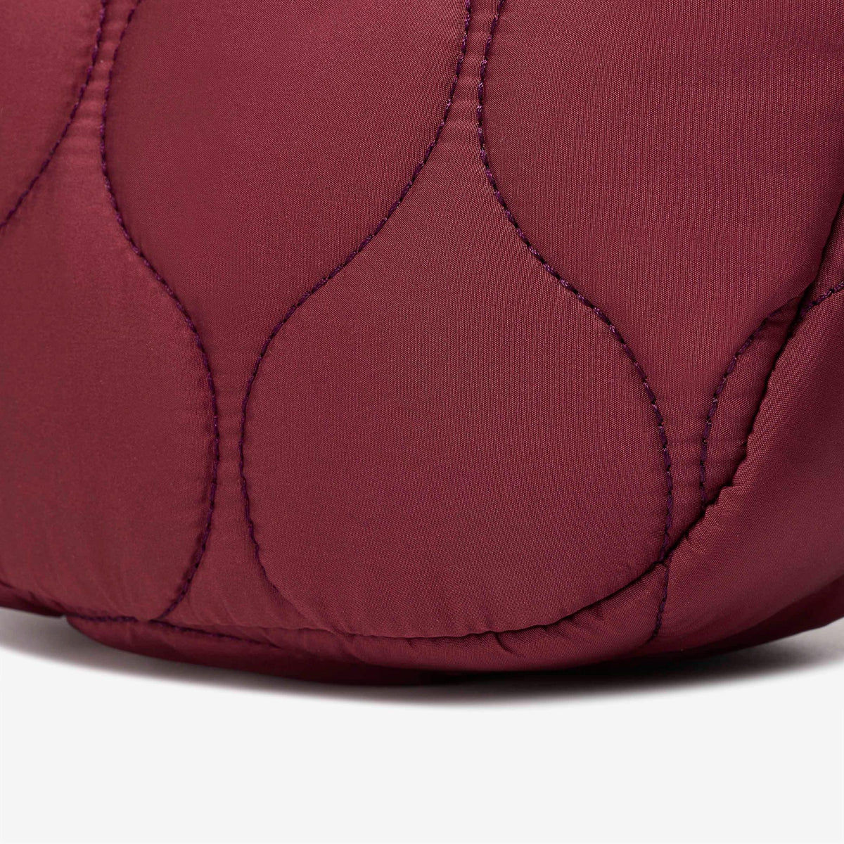 Quilted Trail 2 Strap Crossbody Bag Burgundy - US 5171