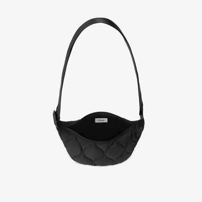 Quilted Trail 2 Strap Crossbody Bag Black - US 2787