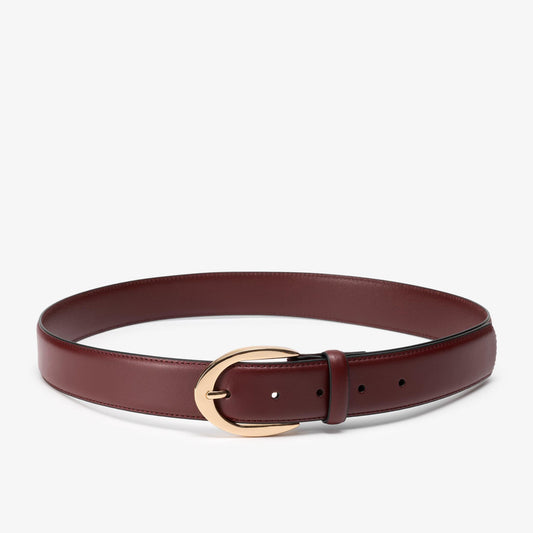 Smooth Premium Leather Belt Brown - US 8590