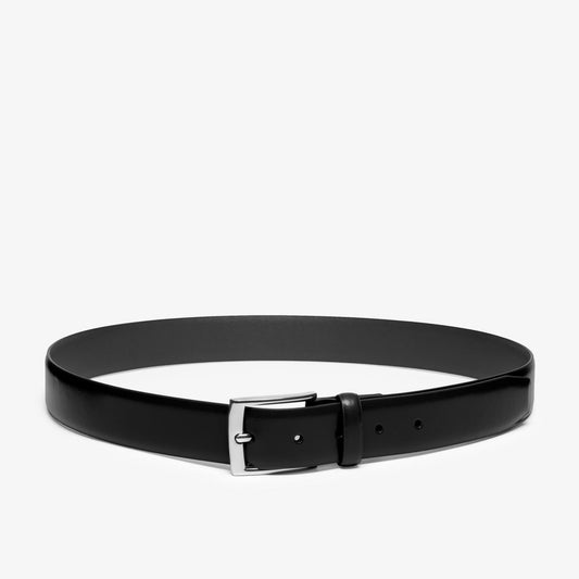 Smooth Premium Leather Belt Black - US 2428