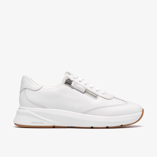 Code Run White Leather - US 0940